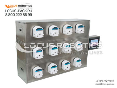 LFP-50D: 8-Head Tabletop Peristaltic Dispenser for Alcohol Products