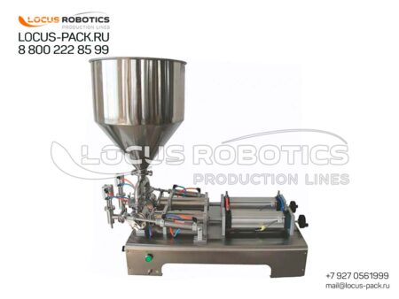 Twin-Nozzle Piston Dispenser for Viscous Products LPF-10 (with Receiving Tank)
