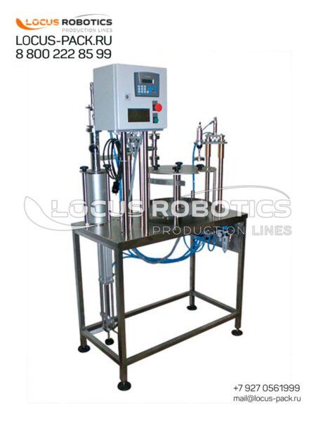 R-500 Semi-Automatic Piston Filling Line for Paints and Coating Products