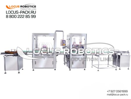 R-200 High-Output Automatic Filling and Thread-Rolling Sealing Line for Alcohol Tinctures, Medicinal Syrups, and Cosmetic Elixirs