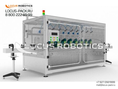 R-400 Filling Line with Pneumatic Check Valves for Aggressive, Alkaline, and Oxygen-Containing Liquids