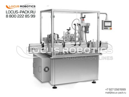 LR-100 Monoblock for Filling and Capping Non-Sterile Pharmaceutical Preparations, Drops, and Cosmetic Oils
