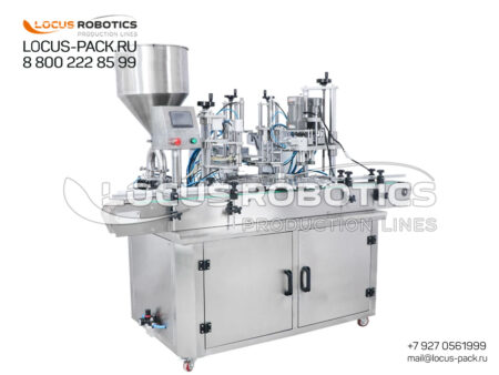 LR-200 Rotary Piston Filling and Capping Monoblock for All Viscosities