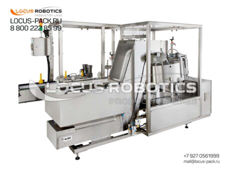 CP-100 Linear Orienter for Containers and Vials with Receiving Elevator