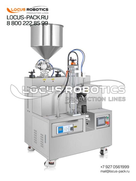 T-20 Semi-Automatic Tabletop Tube Filling and Sealing Monoblock with Ultrasonic Sealer