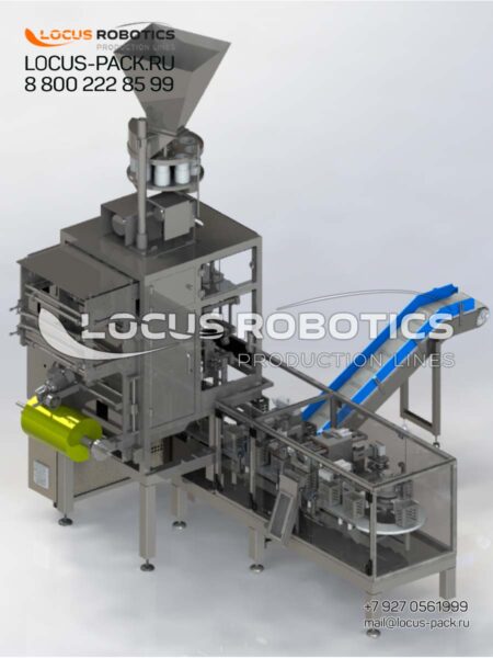 Vertical-Horizontal Packaging Machine P-500 with Output Conveyor