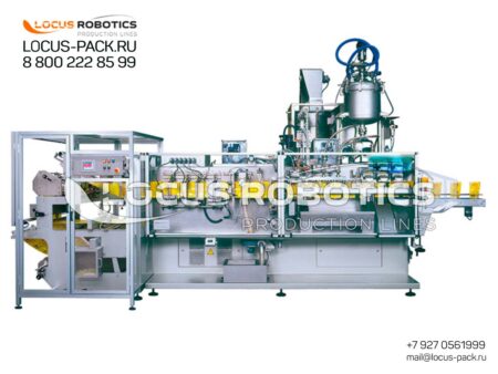 LDP-500 Linear System for Processing, Filling & Sealing Viscous Products into Doy-Pack Pouches