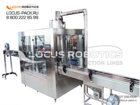 RC-100 Rotary Monoblock with Air Conveyor & Cap Orienter - Rinsing, Filling & Capping System