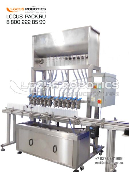 LF-500 Gravity Filling Block for Alcohol, Antiseptics, and Sanitizers