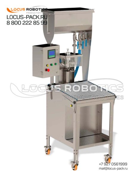 LFBB-100 Semi-Automatic Bag-in-Box Dosator with Piston Filler and Receiving Tank