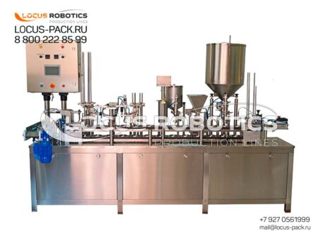 LPG-200 Single-Head Automatic Ice Cream Filling Machine with Syrup and Chocolate Flake Topping