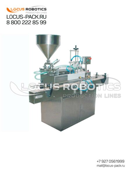 Compact Linear Piston Filling System for Paints and Varnishes LPF-100 (Two Nozzles)