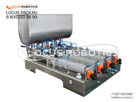 LPF-20 Four-Cylinder Tabletop Piston Filler
