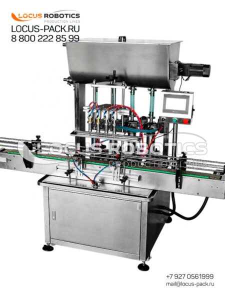 Automatic Linear Piston Dispenser for Paste-like Products and Products with Small Inclusions LPF-100 (Four Nozzles)