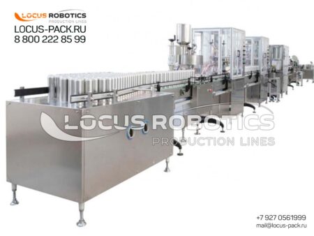 ALR-300 High-Speed Aerosol Production Line for Filling, Crimping, Gas Injection, and Cap Application