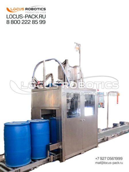 LLS-1000: Linear Automatic Filling and Capping Station for 200L Drums of Alcohol-Based Products