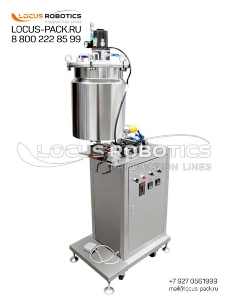 Semi-Automatic Gear Pump Dosator LLT-10 with Heating Jacket and Mixer for Lipstick