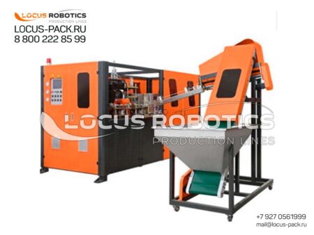 LRBM-500 Automatic PET Bottle Blowing Machine with Integrated Preform Orienter and Elevator - Capacity 4000 Bottles/Hour
