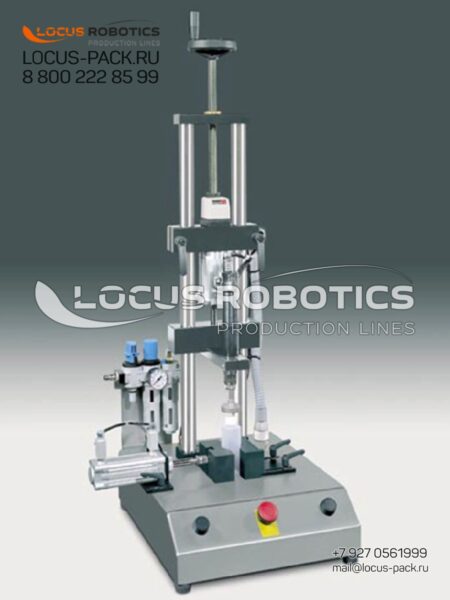 CM-100 Semi-Automatic Tabletop Capper with Pneumatic Container Fixtures