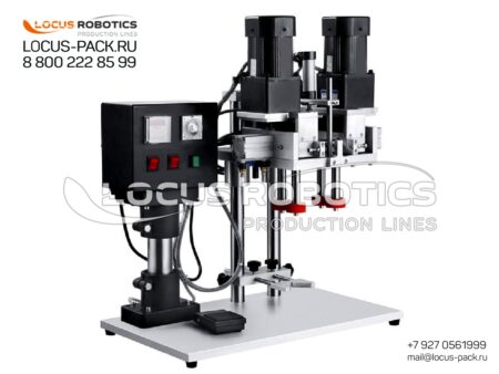 CM-100 Semi-Automatic Tabletop Capper with Four-Roller Head