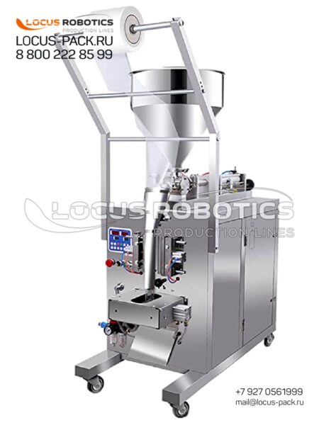 LPV-50 Compact Vertical Form-Fill-Seal (VFFS) Machine with Piston Doser for Three-Seam Sachets