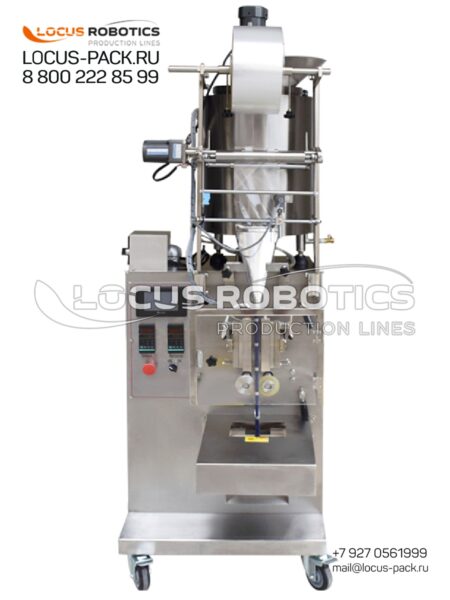 LPv-50 Vertical Form Fill Seal (VFFS) Machine with Measuring Cups for Stick Pouches & Flow-Wraps