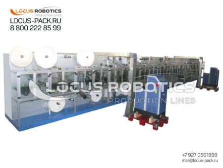 High-Speed Complex Line LPM-200 for the Production and Packaging of Hygienic Pads