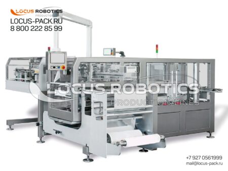 High-Speed Production and Packaging Line LPM-200 for Wet Alcohol Wipes in Flow-Pack with Top Valve