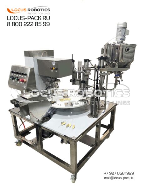 LPG-100 Automatic Monoblock for Spoon Filling and Foil Sealing