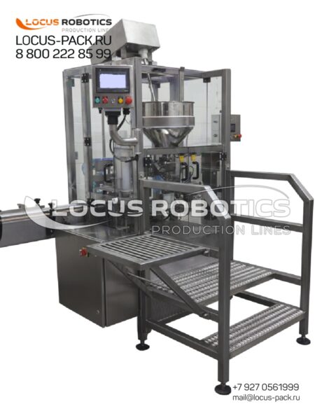 LPG-100 Carousel Monoblock for Filling Cottage Cheese and Curd Mass into Cups and Containers