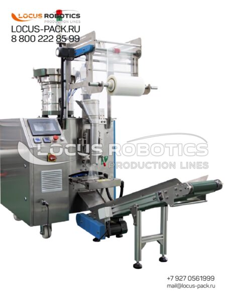 LPV-50 Vertical Form Fill Seal (VFFS) Machine with Vibratory Feeder for Solid Items