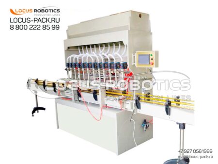 LFA-100: Automatic 8-Nozzle Linear Plastic Dispenser for Aggressive Liquids