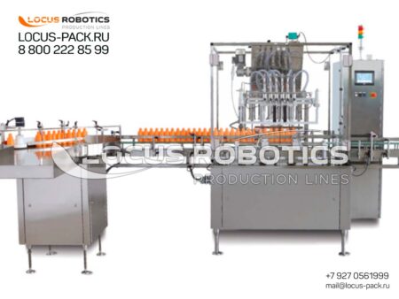 LF-100: Automatic Piston Filling Block with Agitator and Level Sensor for Hot Filling of Viscous Products