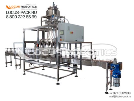 LFM-100 Automatic Filling Block with Liquid Flow Meters for Aggressive Products