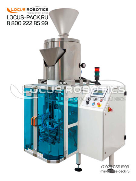 LPV-50 Vertical Packaging Machine for Powdery Products in Flat-Bottom Gusset Bags with Measuring Cup Dosator