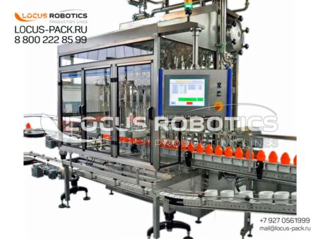 LF-100: Automatic Filling Block with Ring Conveyor for Shampoos and Other Foaming Liquids