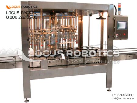 LRF-100 Rotary Dosator for Filling Aggressive and Foaming Chemicals into Canisters