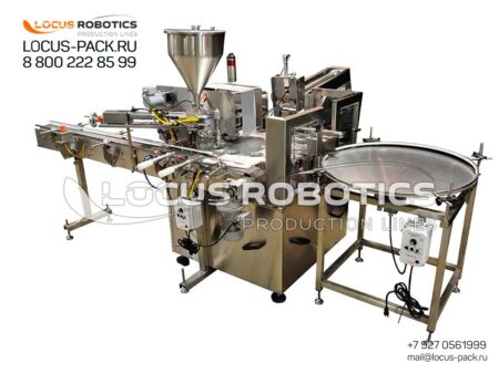 LPG-100 Automatic Monoblock for Cup Filling and Sealing with Piston Doser