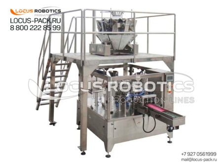 LDP-200 Automatic Rotary Monoblock with Multi-Head Dispenser for Doypack Pouches