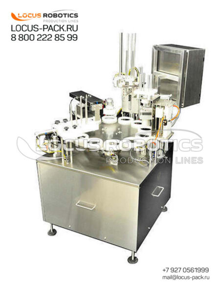 LPG-100 Automatic Monoblock for Filling Preserves into Jars with Piston Doser