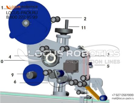 Locus-Label™ Vertical Label Applicator for Caps and Lids