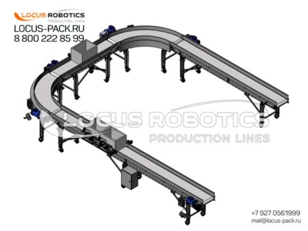 K-10 U-Shaped Turn Belt Conveyor for Boxes