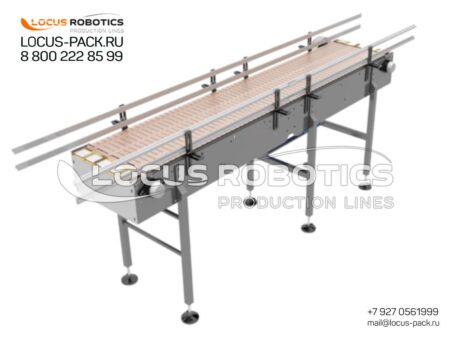 K-10 Plate Conveyor with Plastic Belt for Canisters and Large Containers