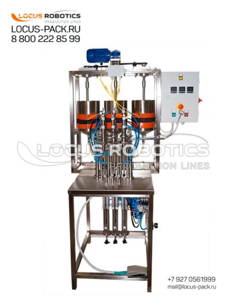 LNSDF-500 Hot-Fill Dosator with Three Independent Heated Tanks and Mixers