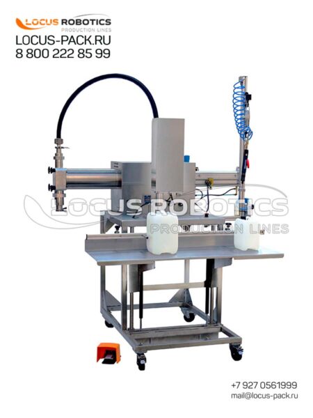 R-500 Semi-Automatic Piston Filling and Overhead Capping Line for Viscous and Foaming Products