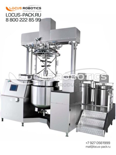 V-1000 Vacuum Turbo Emulsifier with Three-Vessel System for Sterile Pharmaceutical Production
