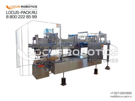 LRCP-100 Compact Case Packer with Integrated Scrapping Machine