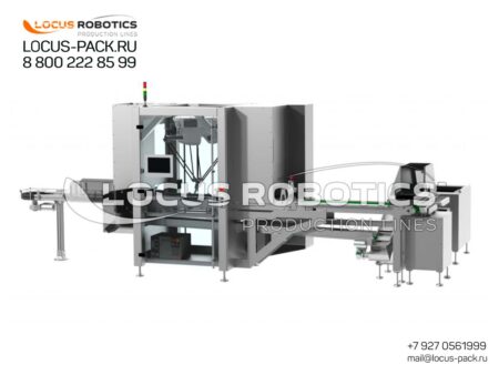 ROB-600 Automatic Linear Station with Feed Belt Conveyor for Product Sorting, Orientation & Transfer