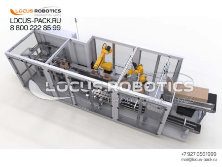 LRCP-100 Automatic Robotic Case Packer for Pharmaceutical and Food Packaging