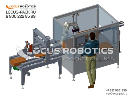 LSSC-100 Automatic Robotic Case Sealer for Cardboard Boxes